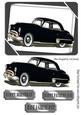 1949 Black Oldsmobile Vintage Car in Frame