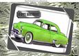 1949 Green Oldsmobile Vintage Car in Frame A4
