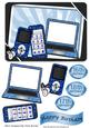 Boys Blue Gadgets & Things, Mobile, Laptop, Mp3 Player