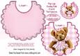 Gorgeous Little Teddy in Pink Tutu, with Pearls on Bib