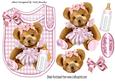 Gorgeous Little Teddy in Pink Tutu, with Bottle & Pink Bow