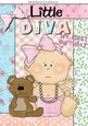 My 1st Birthday Little Baby Diva in Patchwork Frame A4