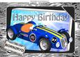 Born2ryd Blue Racing Sports Car with the Stars A4