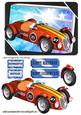 Born2ryd Red Racing Sports Car