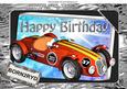 Born2ryd Red Racing Sports Car A4
