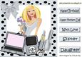 Trendy Lady with Her Pooch and Silver Gadgets 8x8