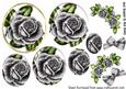Pretty Silver Rose Pyramids with Roses & Bow A4