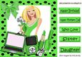 Trendy Lady with Her Pooch and Green Gadgets 8x8