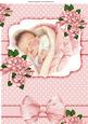 Sweet Dreams Baby Girl with Her Bottle and Flowers A4