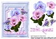 Pretty Lilac/pink Flowers with Birds