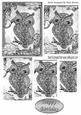 Cute Silver Diamante Owl with Flowers Pyramids