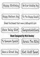 Silver Bubble Sentiment Tags