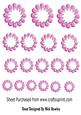 Pretty Pink Flower Emb in Various Sizes