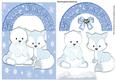 Little Foxy and Polar Bear Ice Friends in the Snow