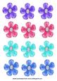 Purple Flowers with Diamonds Emb
