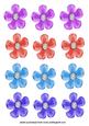 Red Flowers with Diamonds Emb