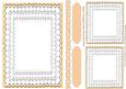 Peach Lace A5 Frame, Toppers, Tags, and Border