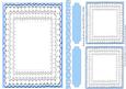 Blue Lace A5 Frame, Toppers, Tags, and Border