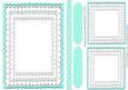 Turq Lace A5 Frame, Toppers, Tags, and Border