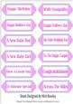 Lovely Pink Bubble Effect Sentiments in Ornate Tags