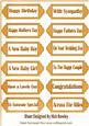 Lovely Gold Bubble Effect Sentiments in Ornate Tags