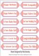 Lovely Peach Bubble Effect Sentiments in Ornate Tags