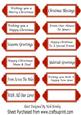 Various Christmas and Seasonal Sentiments on Red Tags