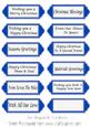 Various Christmas and Seasonal Sentiments on Blue Tags