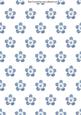 Babys Blue Fabric Flowers Backing Paper