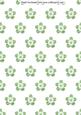 Babys Green Fabric Flowers Backing Paper