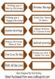 Various Christmas and Seasonal Sentiments on Brown Tags