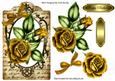 Gold Roses on a Tag with Script Writing