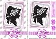 Pretty Vintage Lady in Silhouette on Lace Stackers