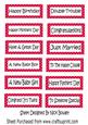 Lots of Lovely Sentiments on Red Polkadot Tags