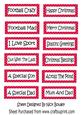 Lovely Sentiments Season & Sport on Red Polkadot Tags