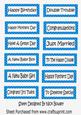 Lots of Lovely Sentiments on Blue Polkadot Tags