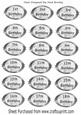 Oval Birthday Tags 1st to the 18th Birthday Silver