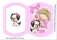 Sweet Little Girl Playing with Her Puppy Bracket Card