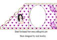 Cute Faerie on Purple Heart & Purple Butterflies Insert