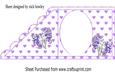 Pretty Purple Unicorn & Bows Over the Edge Insert