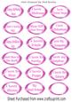Pink Girly Sentiment Ornate Tags