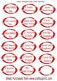 Red Girly Sentiment Ornate Tags