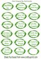 Green Girly Sentiment Ornate Tags