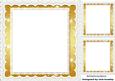 Gold Starlight with Lace, Frames/insert and Toppers 8x8