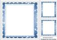Blue Starlight with Lace, Frames/insert and Toppers 8x8
