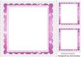 Pink Starlight with Lace, Frames/insert and Toppers 8x8