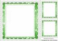 Green Starlight with Lace, Frames/insert and Toppers 8x8
