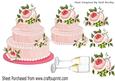 Pink Cake with Champers & Roses