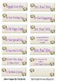 Pretty Cream and Purple Wedding Sentiments with Cream Roses