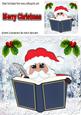 Lovely Santa with His Christmas Book 8x8